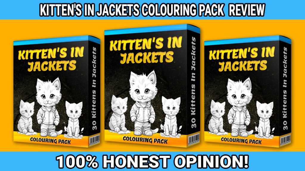 Kitten's In Jackets Colouring Pack Review